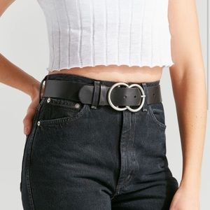 Urban Outfitters Black Leather Belt Sz S